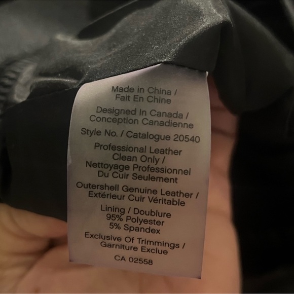 Danier Black Real Leather Skirt - Picture 4 of 4